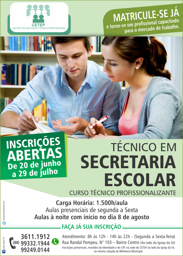 Curso Técnico em Secretaria Escolar - Blog do Veríssimo | Notícias com ...